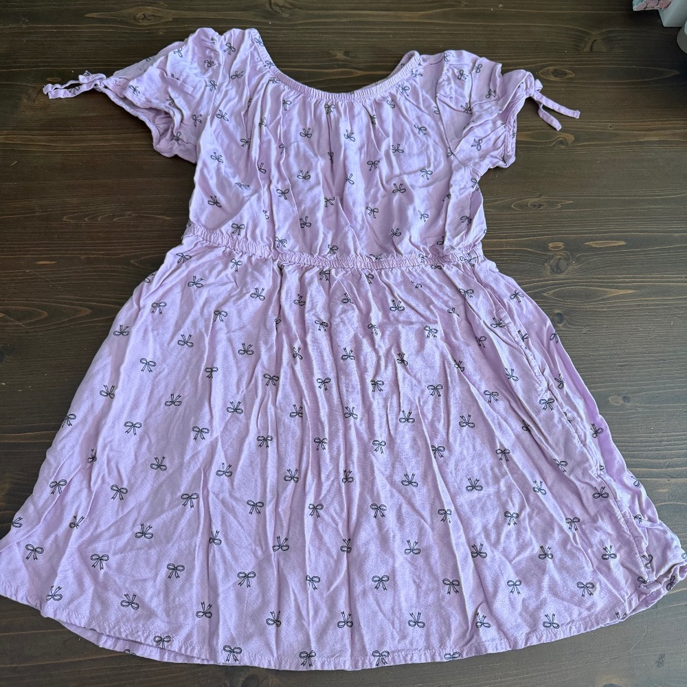 purple bow dress